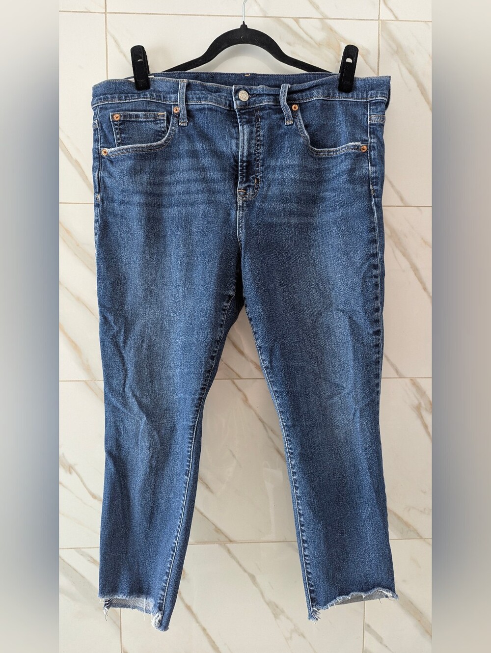 GAP Women's True Skinny High Rise Jeans in Mid Blue Wash 34 18P